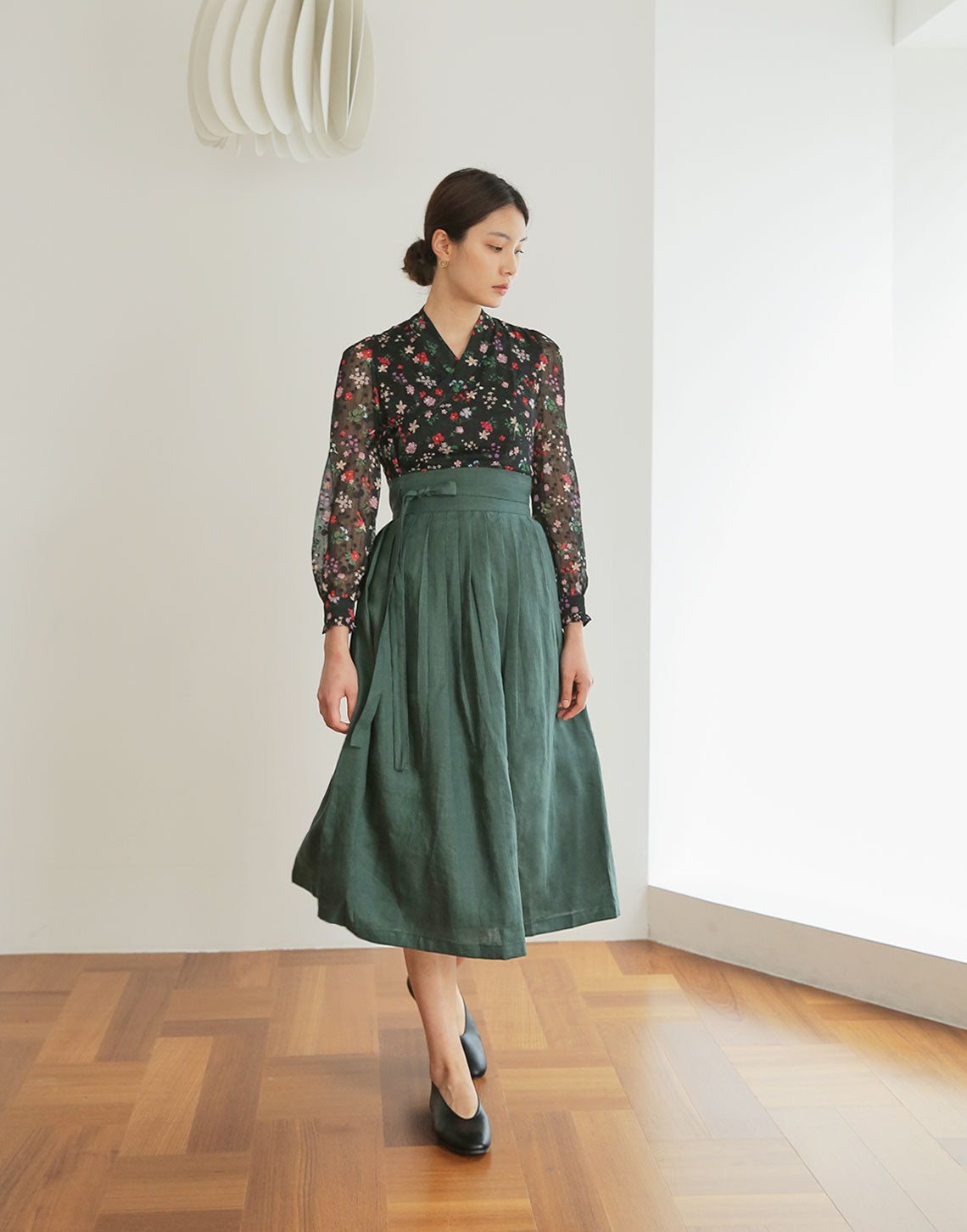 Skirt - Linen Khaki (Long)